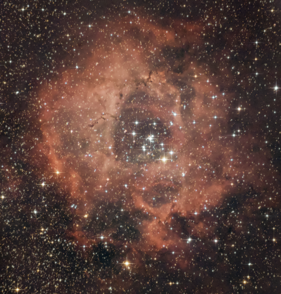 caldwell 49, c49, rosette nebula, rosette, monoceros,